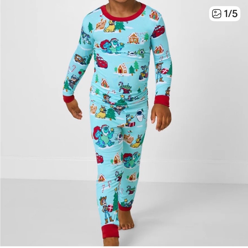 Little Sleepies Pixar Holidau Kids Pajama Set